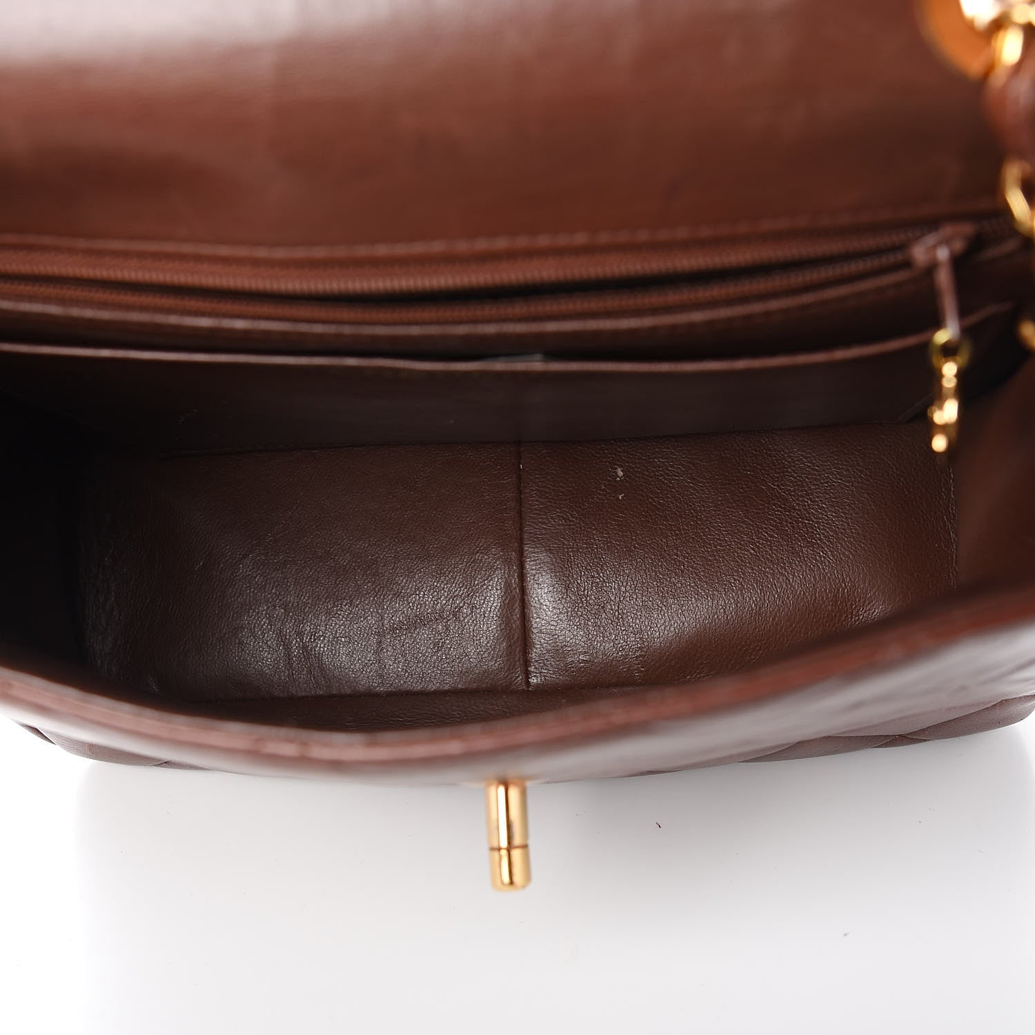 Chanel Lambskin Quilted Medium Single Flap Bag Brown 5 of 17