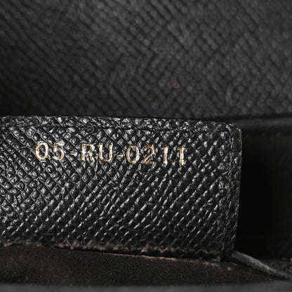 Christian Dior Grained Calfskin Saddle Bag Black 7 of 11