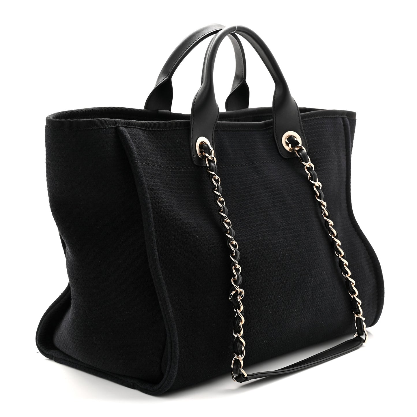 Mixed Fibers Medium Deauville Tote Black