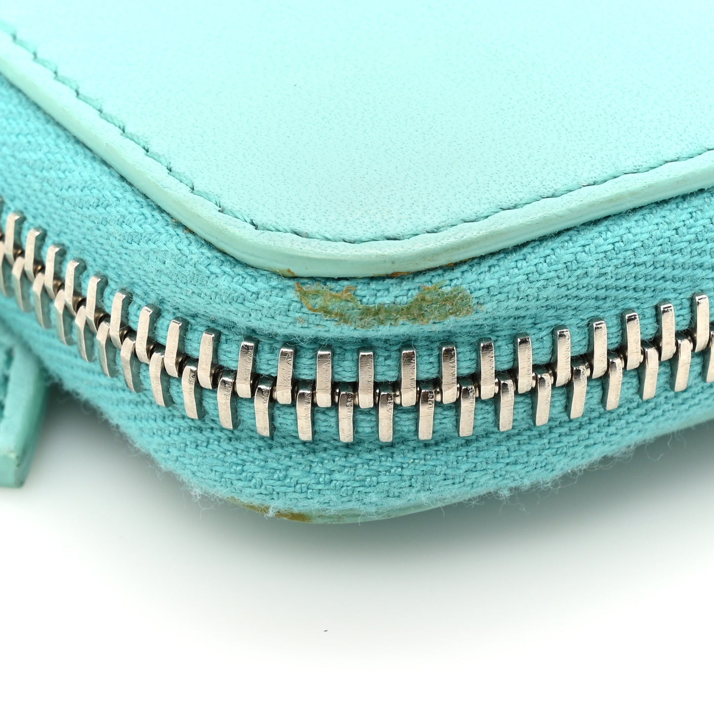 Vitello Flamingo Mini Zip Around Wallet Tiffany
