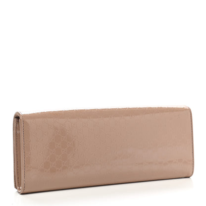 Gucci Patent Microguccissima Small Broadway Clutch Dark Cipria 3 of 9