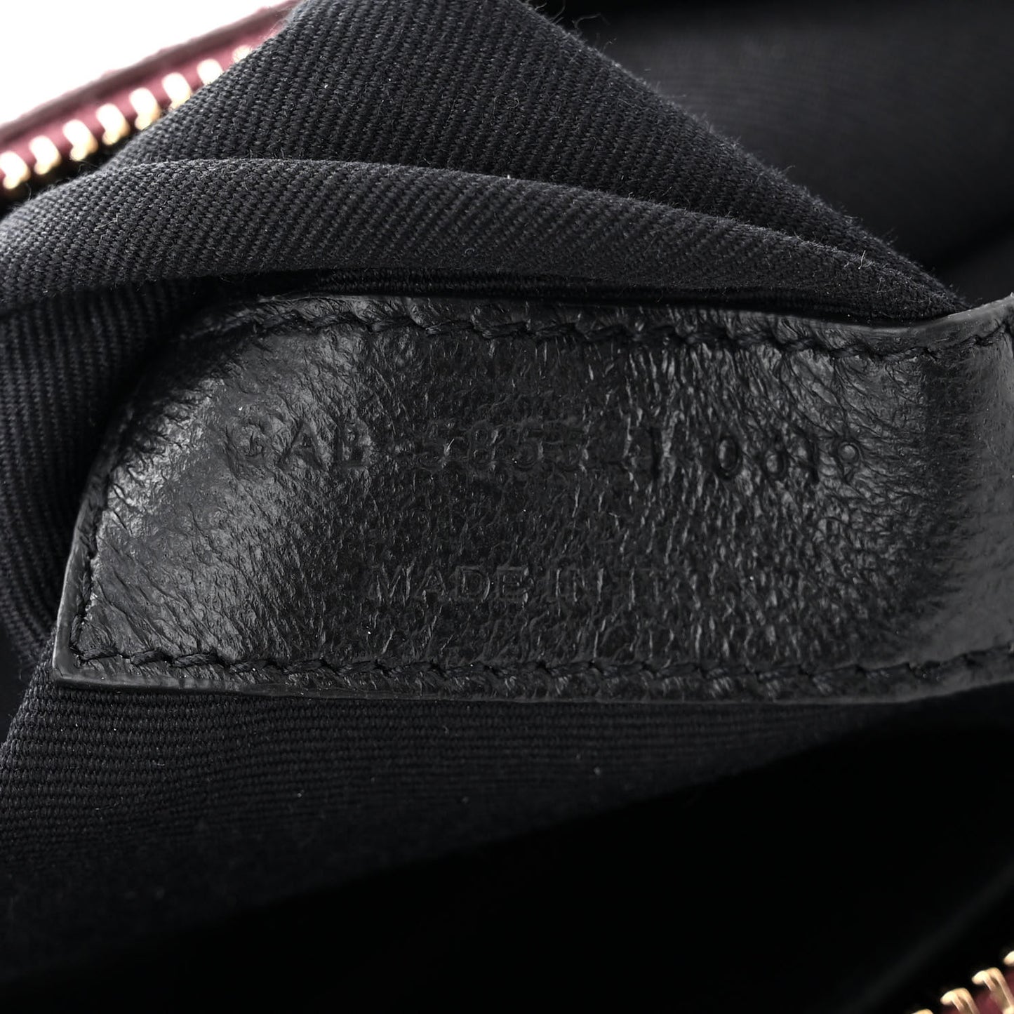 Suede All-Over Monogram Crossbody Burgundy