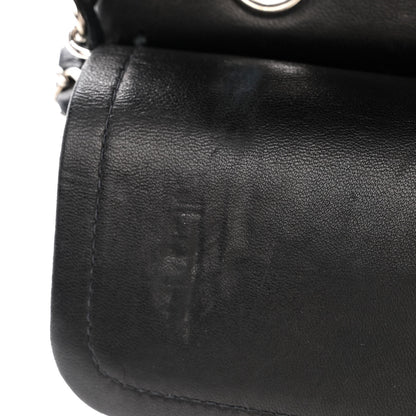 Chanel Lambskin Quilted Medium Double Flap Black 13 of 19