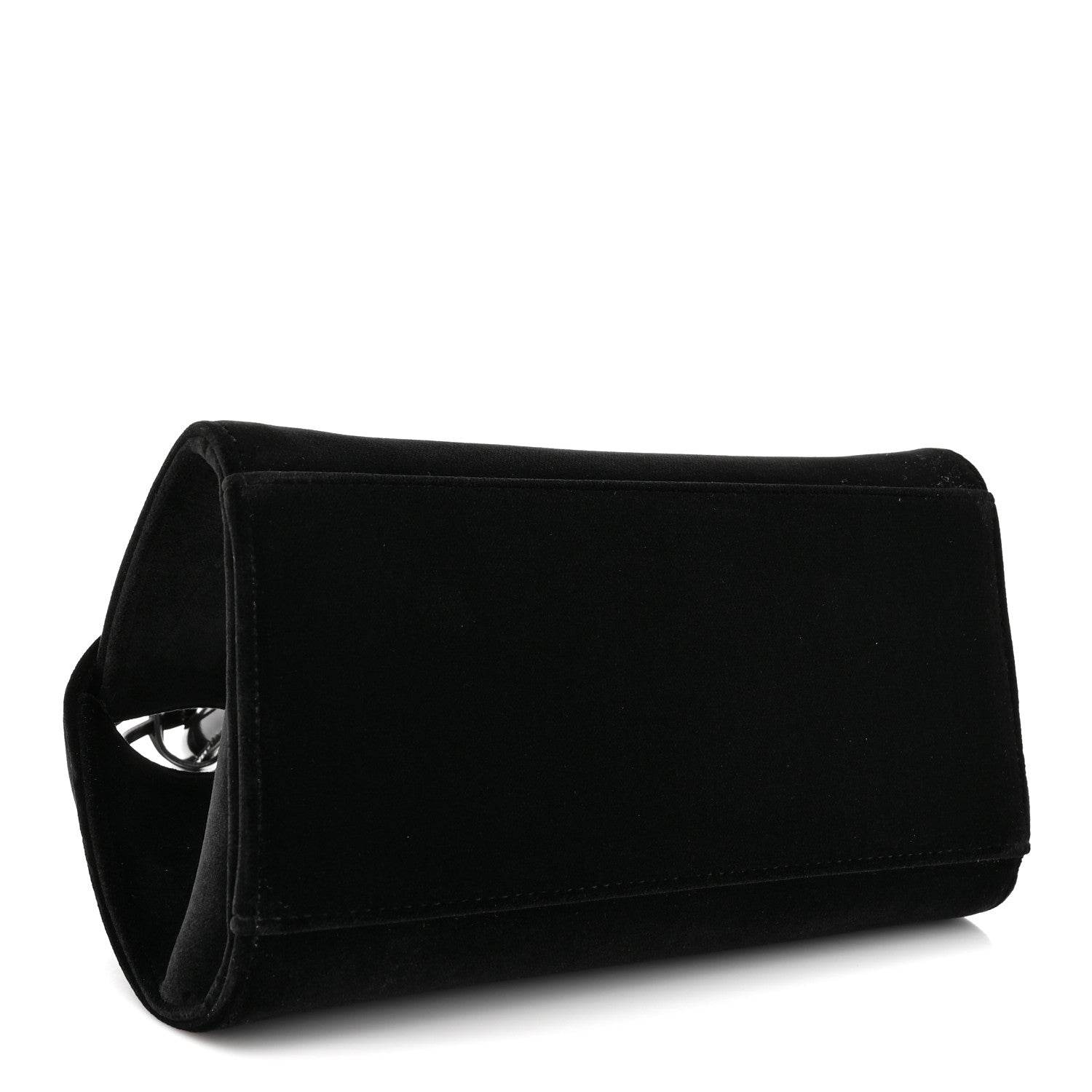 Salvatore Ferragamo Velvet Strass XS Hug Bag Black 4 of 10