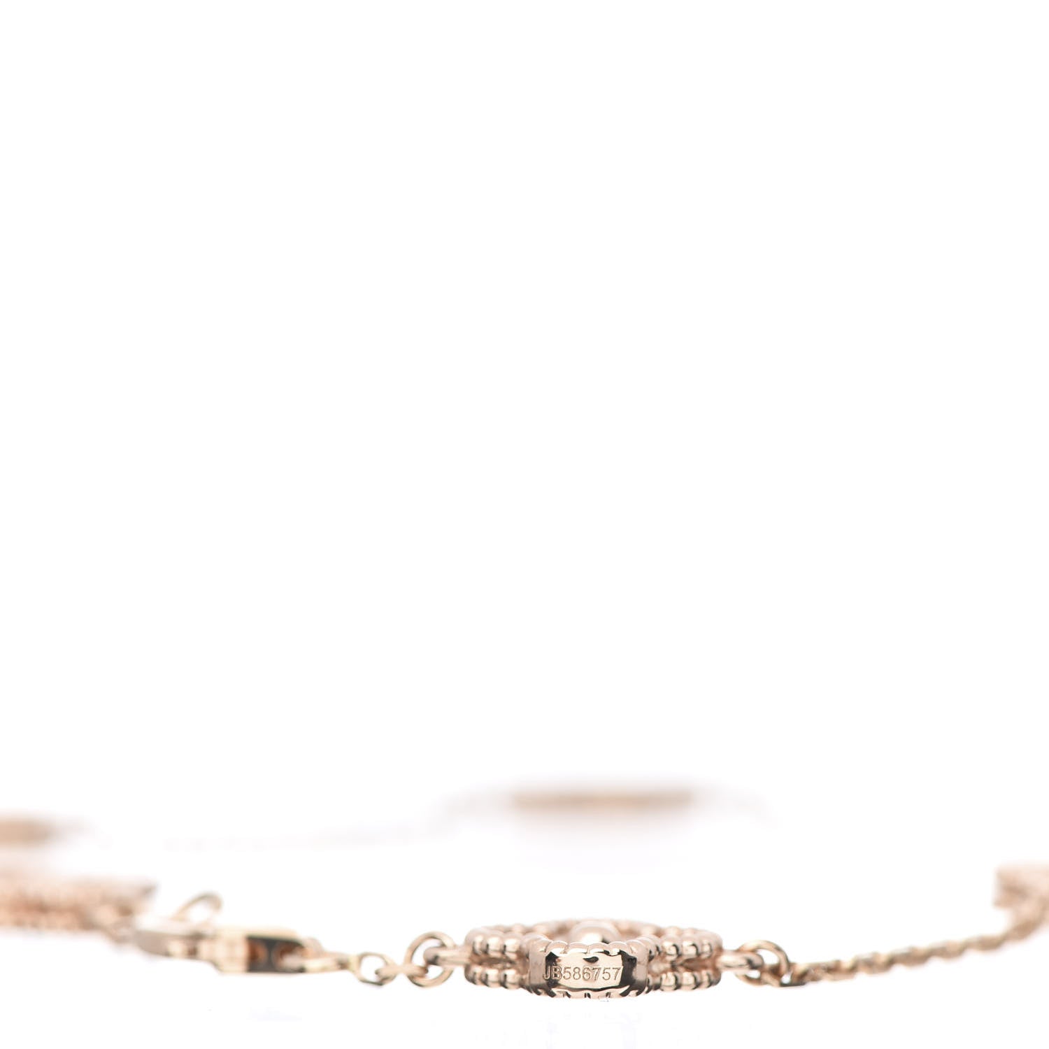 Van Cleef & Arpels 18K Rose Gold 6 Motifs Sweet Alhambra Bracelet 6 of 8