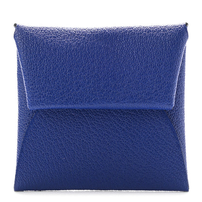 Hermes Chevre Mysore Bastia Coin Purse Bleu Electrique 1 of 7