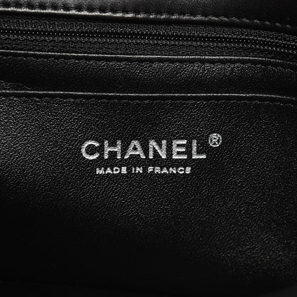 Chanel Lambskin Chevron Quilted Mini Rectangular Flap So Black 6 of 7