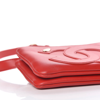 Chanel Lambskin CC Mania Waist Belt Bag Red 6 of 11