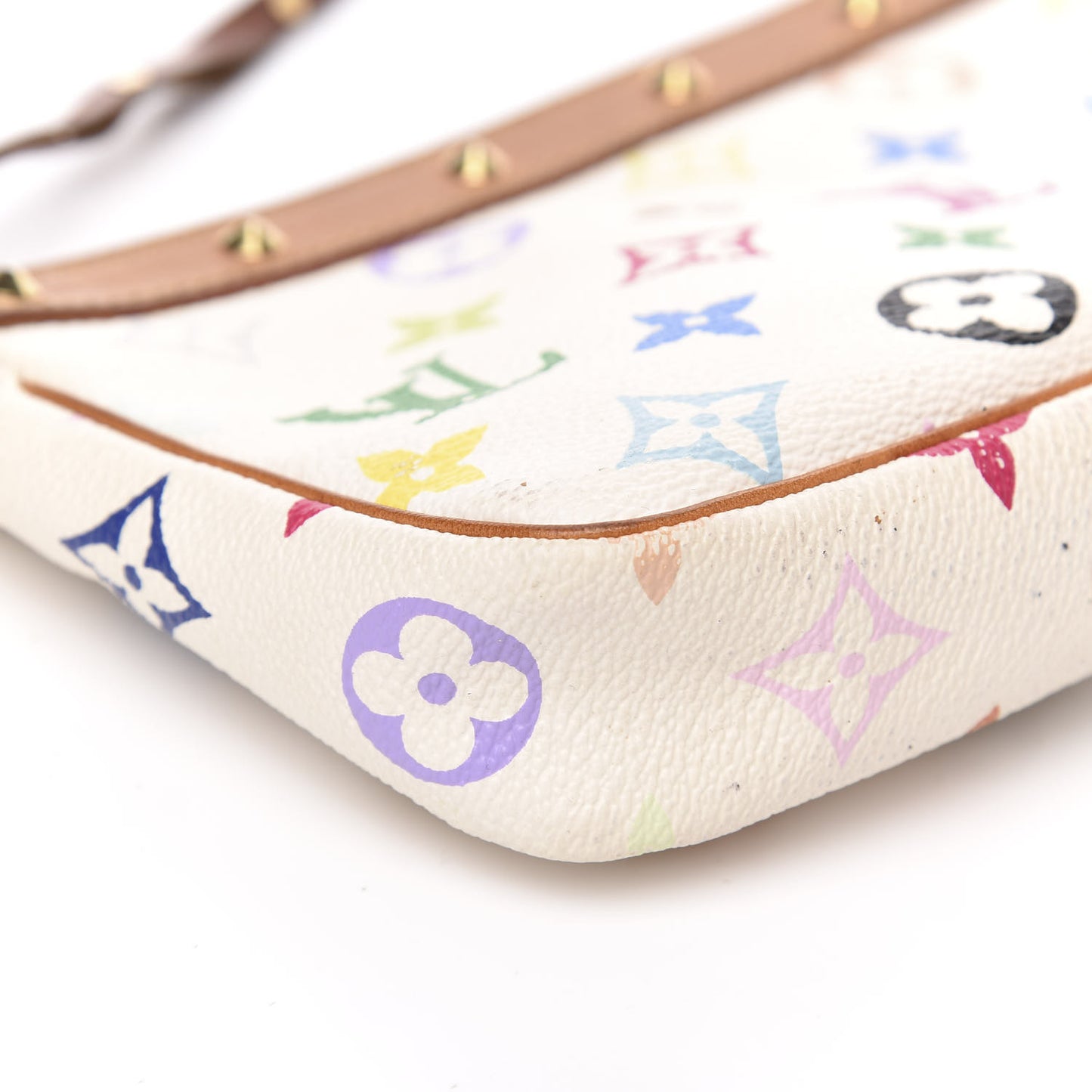 Monogram Multicolor Pochette Accessories White