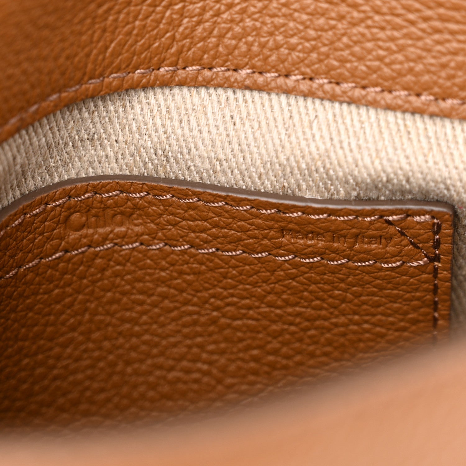 Chloe Calfskin Mini Marcie Round Crossbody Bag Tan 6 of 10