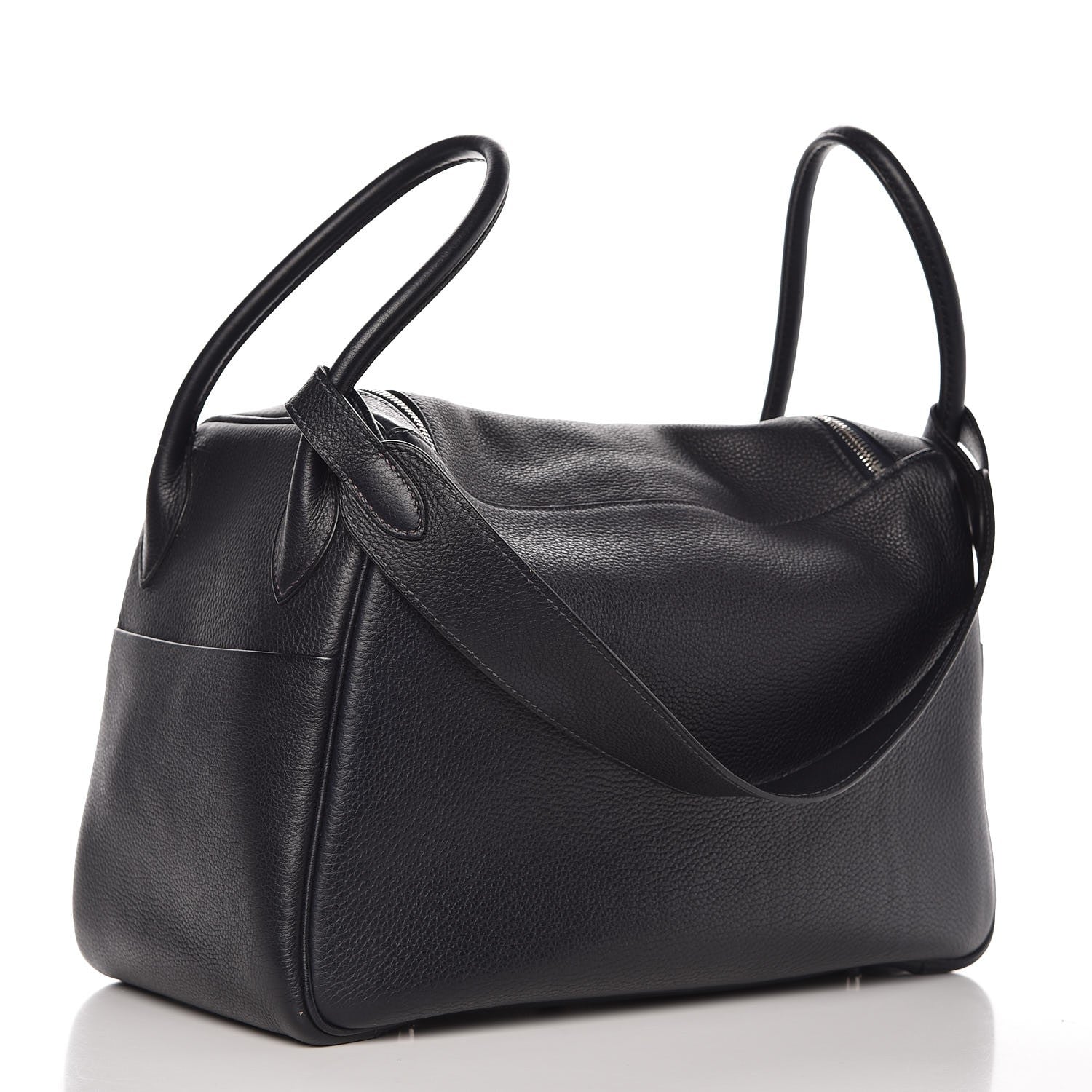 Hermes Taurillon Clemence Lindy 34 Black 3 of 12
