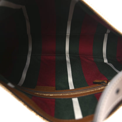 Gucci GG Supreme Monogram Emblem Medium Shoulder Bag Beige Ebony Sundial 5 of 10