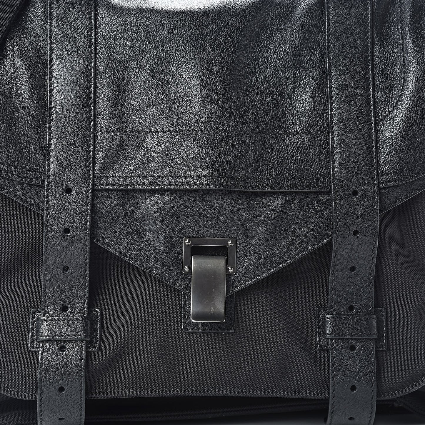 Lambskin PS1 Extra Large Satchel Black
