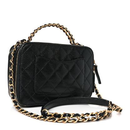 Chanel Caviar Quilted Small Pick Me Up Vanity Case Black 3 of 10