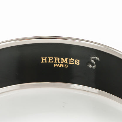 Hermes Enamel Printed Wide Caleche Bracelet 65 Ultramarine 5 of 5