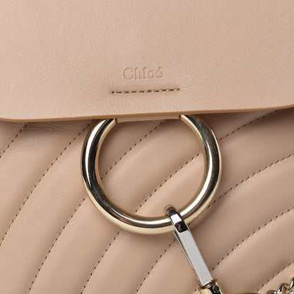 Chloe Calfskin Quilted Medium Faye Backpack Pearl Beige 14 of 14