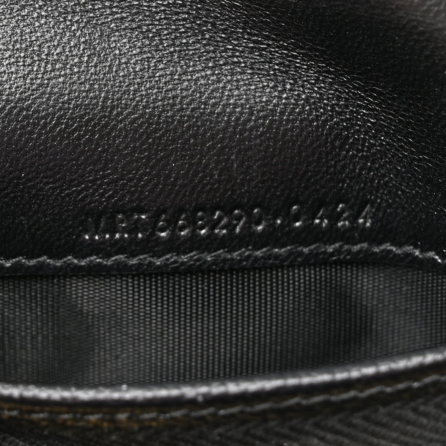 Saint Laurent Grain De Poudre Matelasse Chevron Monogram Flap Card Case Black 8 of 8