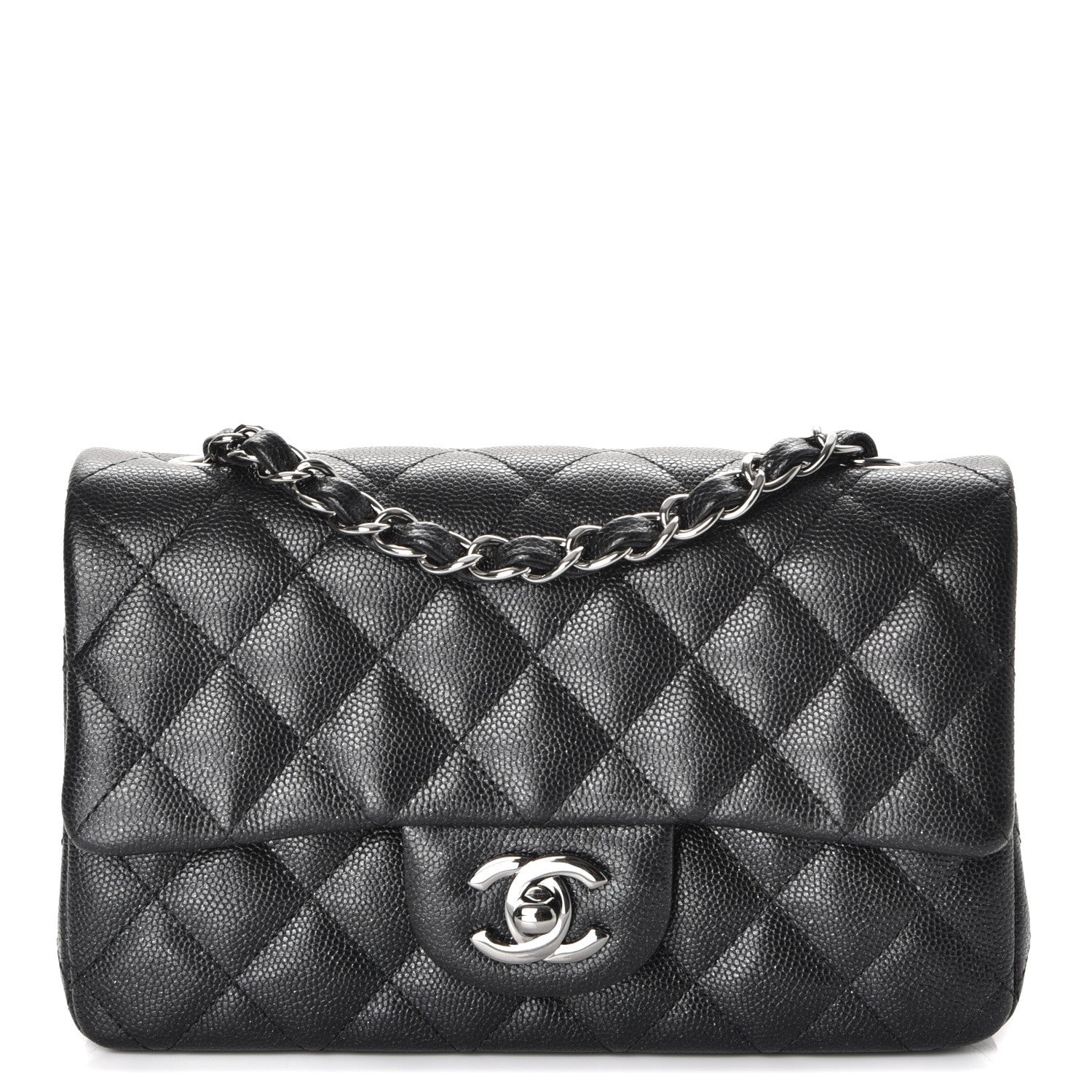 Chanel Iridescent Caviar Quilted Mini Rectangular Flap Black 1 of 8