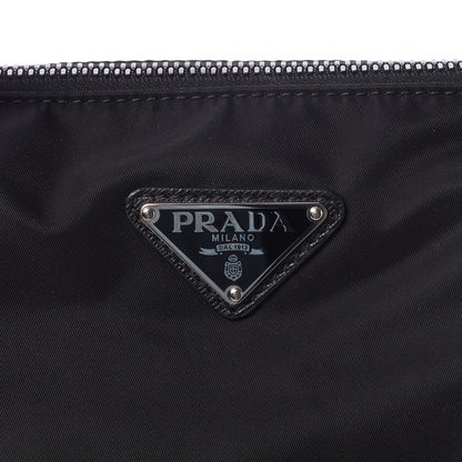 Prada Tessuto Nylon Saffiano Shopping Tote Black 7 of 8