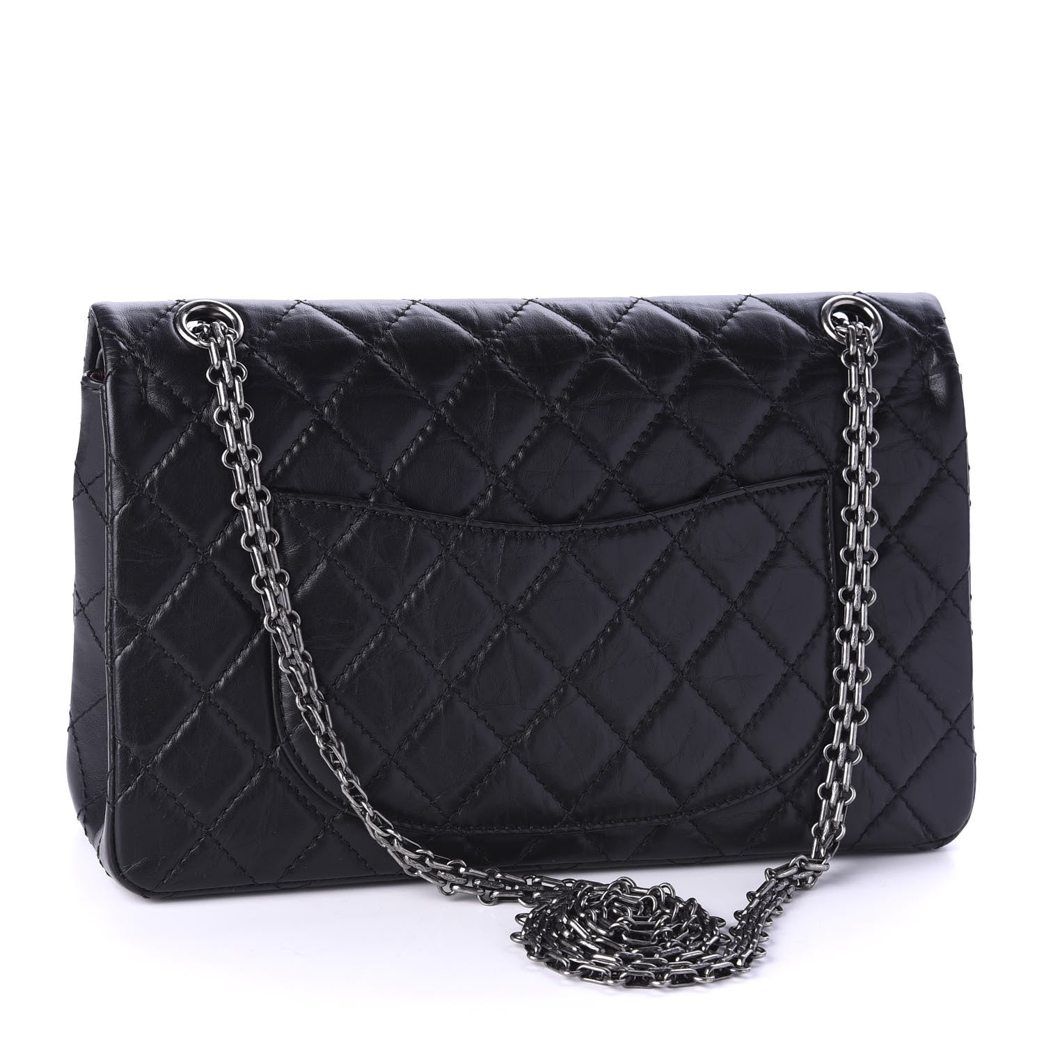Chanel Aged Calfskin Quilted 2.55 Reissue 226 Flap Black 3 of 10