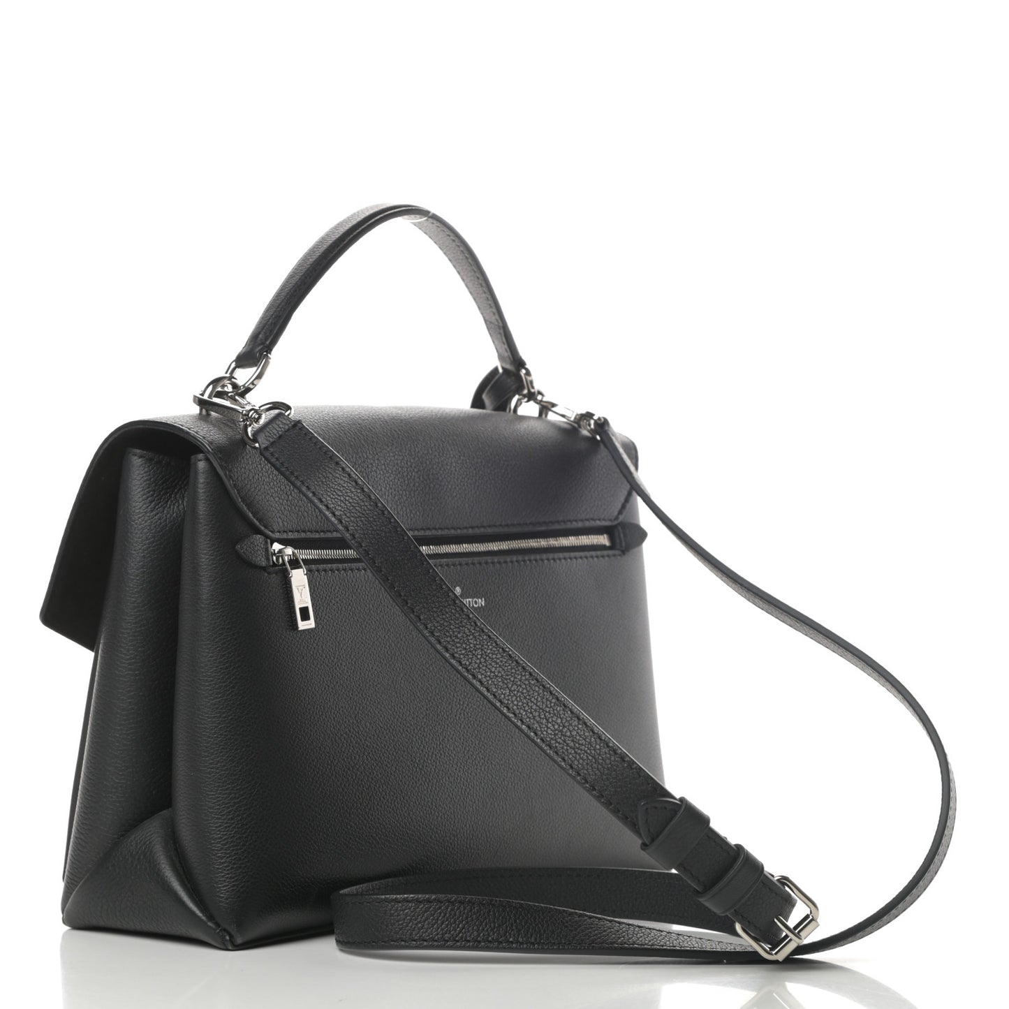 Soft Calfskin My Lockme Top Handle Black