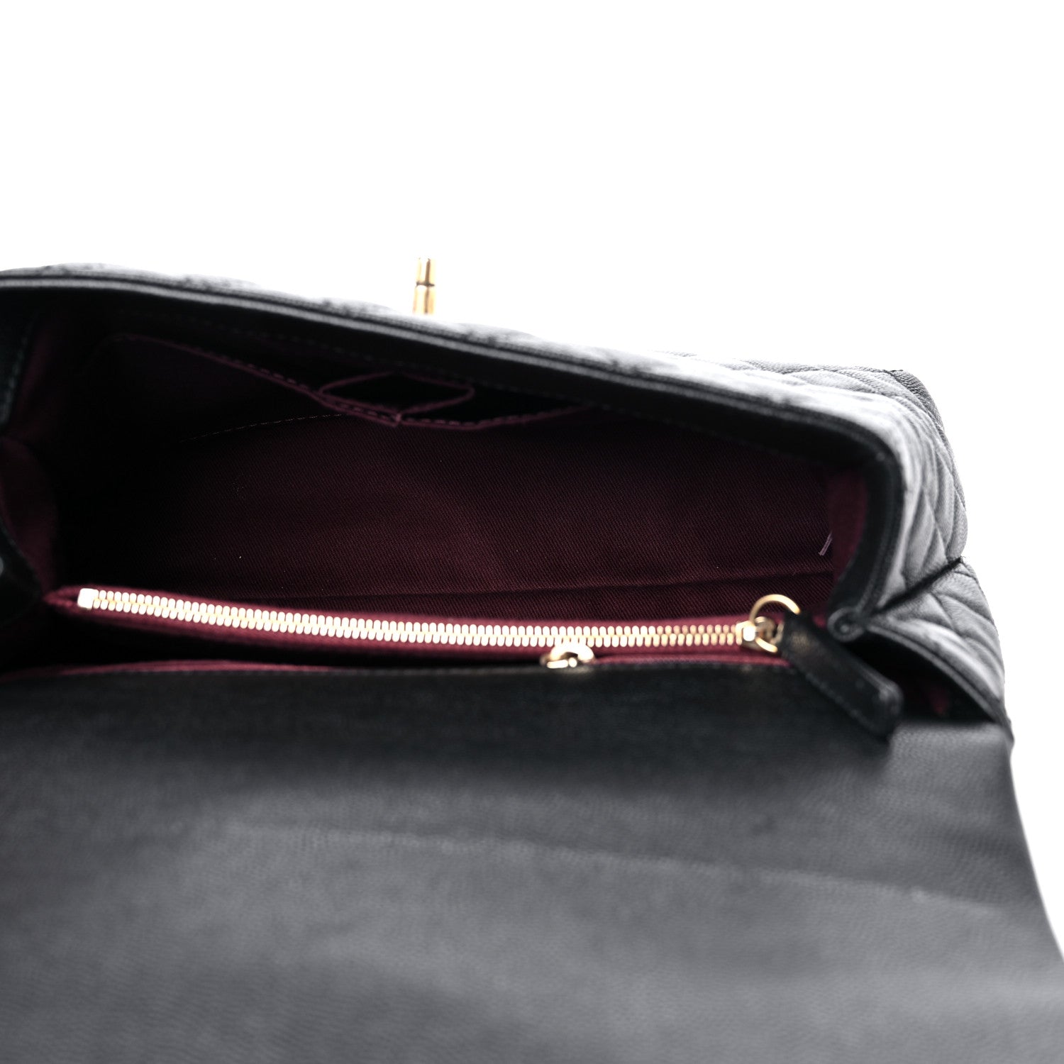 Chanel Caviar Quilted Small Coco Handle Flap Black 5 of 9