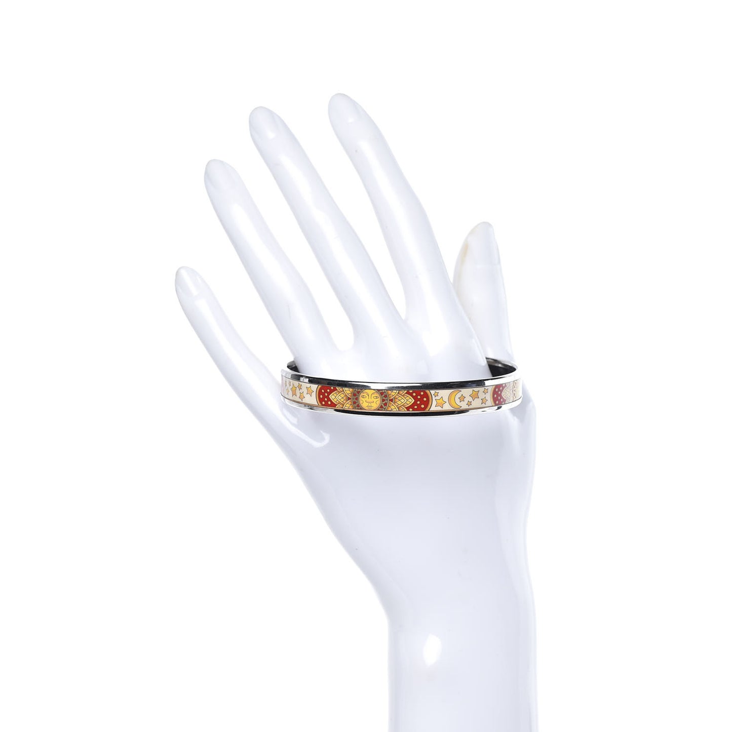 Enamel Printed Narrow Sun Moon Stars Bracelet 70