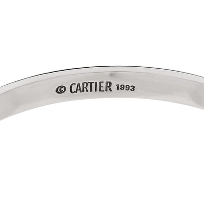 Cartier 18K White Gold LOVE Bracelet 18 6 of 7