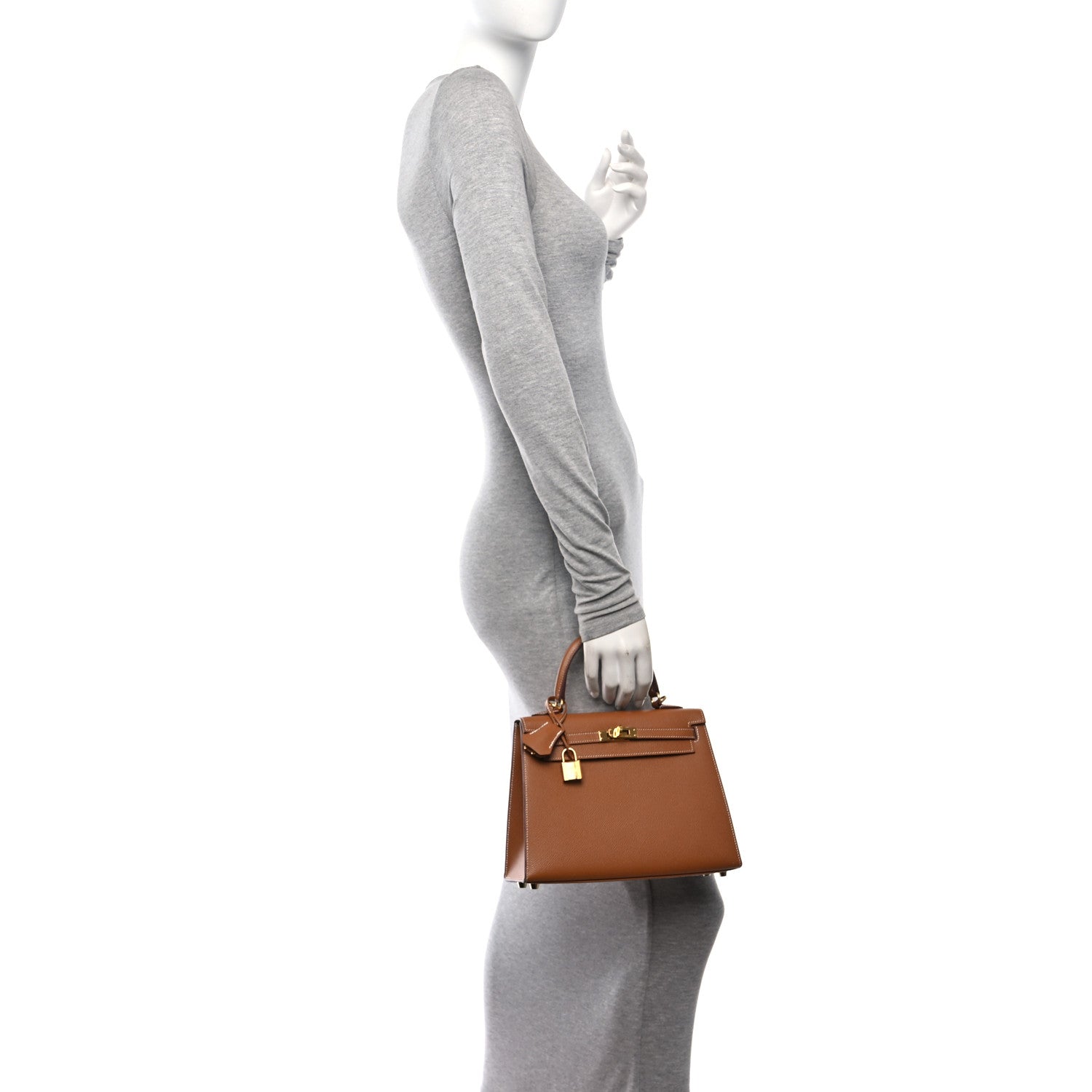 Hermes Epsom Kelly Sellier 25 Gold 2 of 14