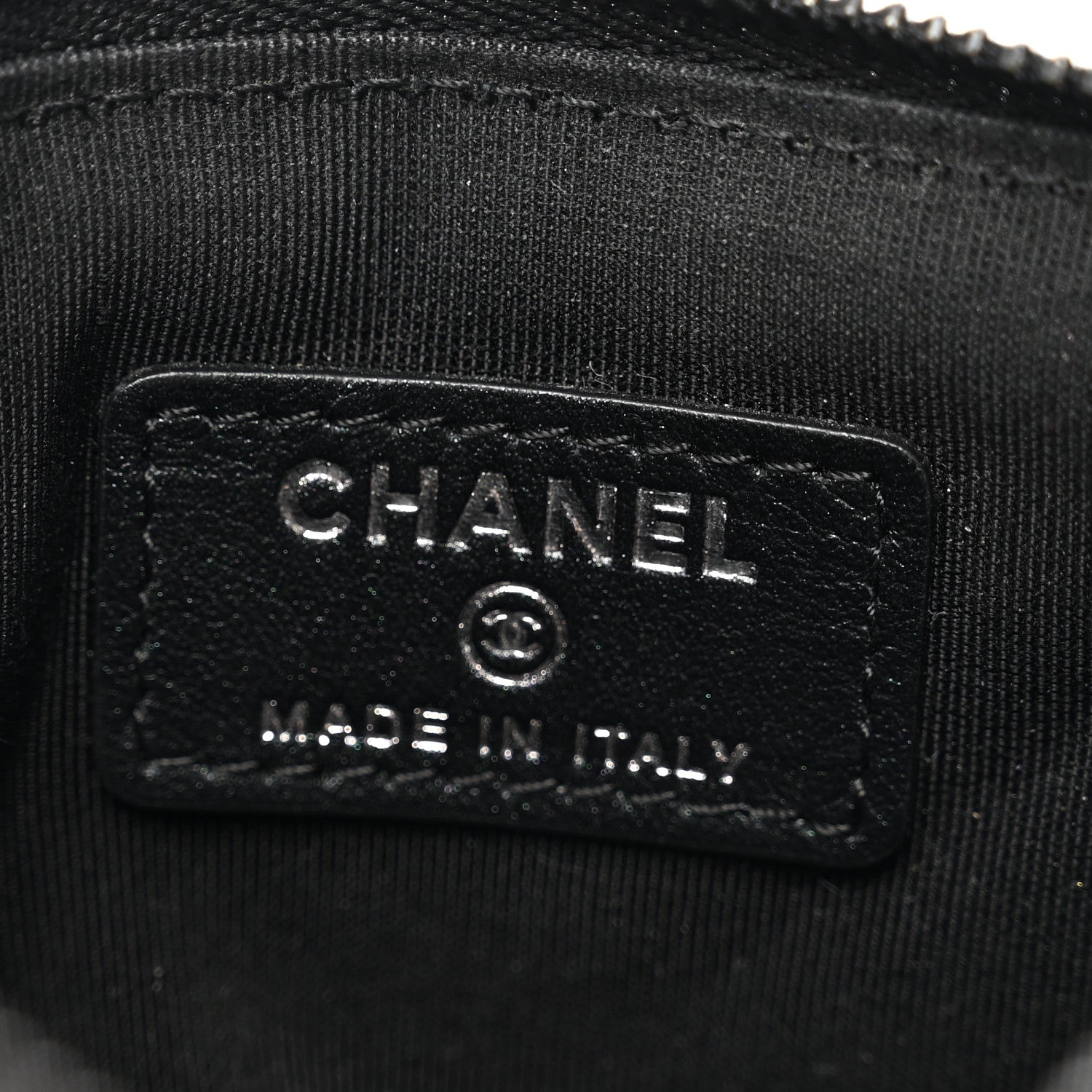 Chanel Patent Chevron Quilted Small Reissue Cosmetic Case So Black 6 of 7