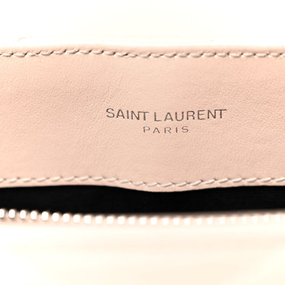 Saint Laurent Calfskin Y Quilted Monogram Small Loulou Chain Satchel Marble Pink 6 of 10