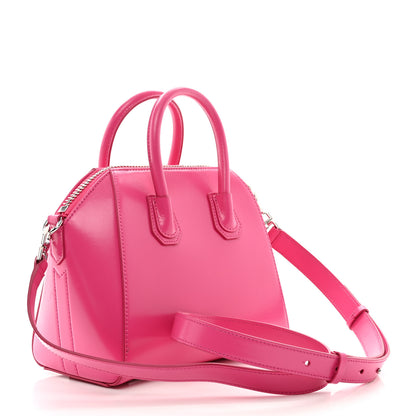 Givenchy Shiny Lord Calfskin Mini Antigona Neon Pink 3 of 9