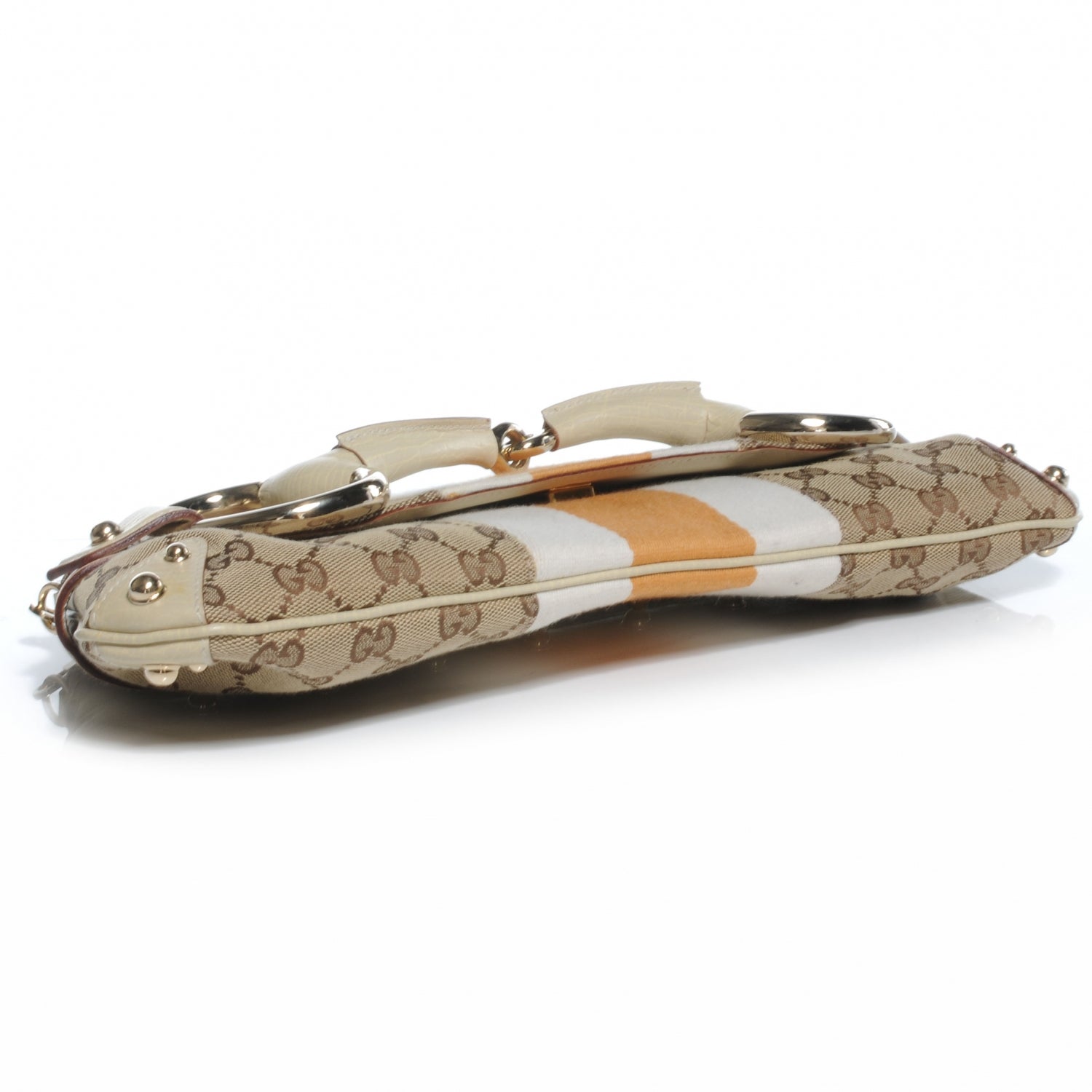 Gucci Monogram Horsebit Web Clutch 4 of 7