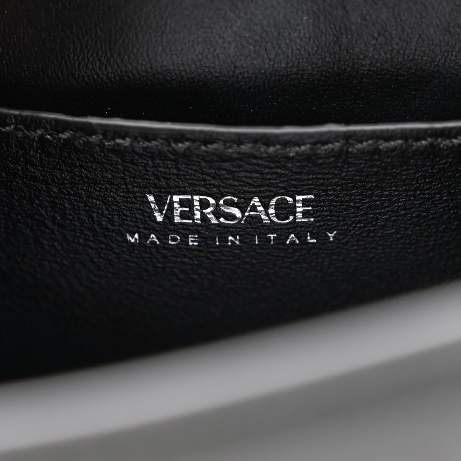 Versace Grained Calfskin Spiked Small La Medusa Top Handle Bag Black 6 of 13
