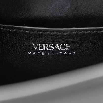 Versace Grained Calfskin Spiked Small La Medusa Top Handle Bag Black 6 of 13