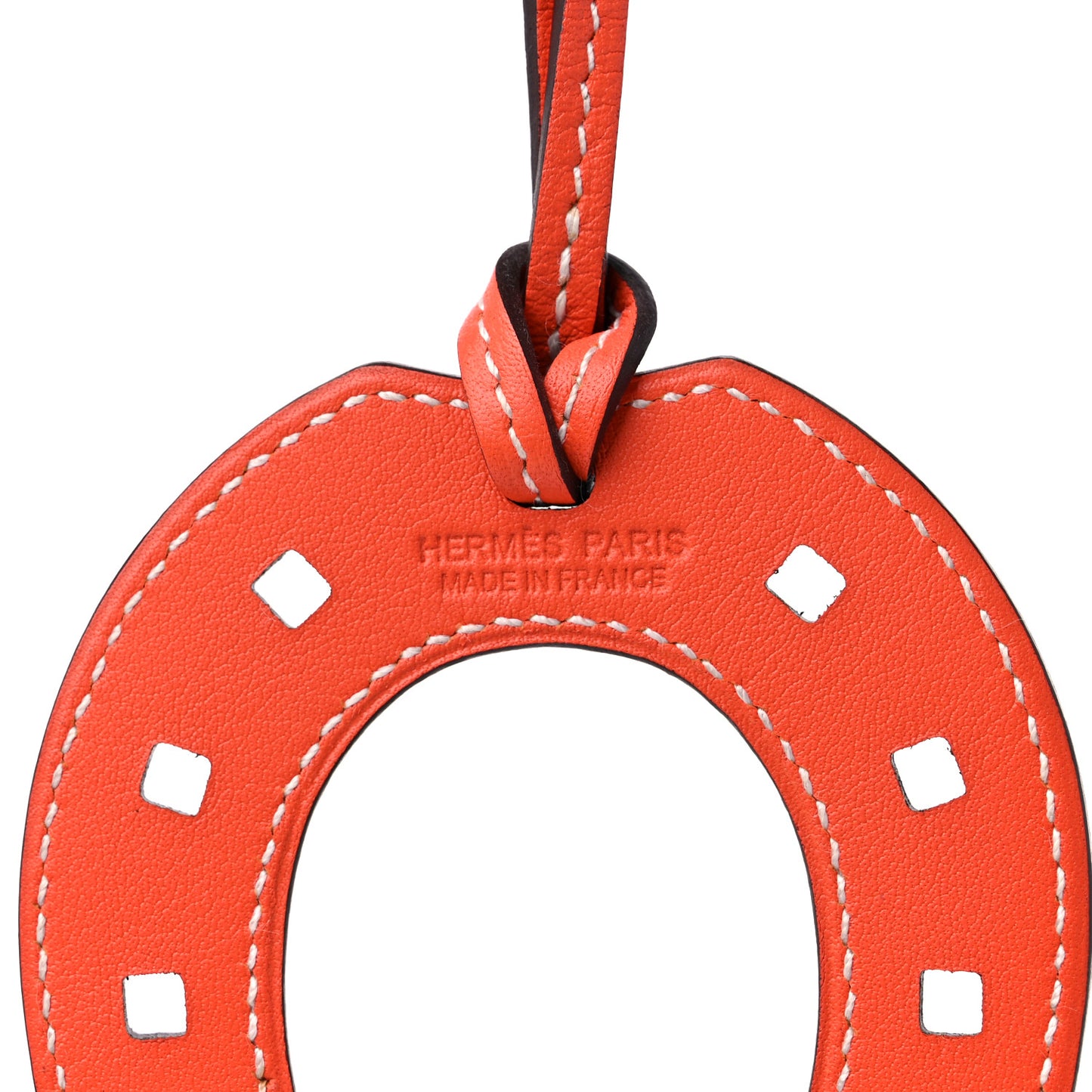 Swift Paddock Horseshoe Bag Charm Feu