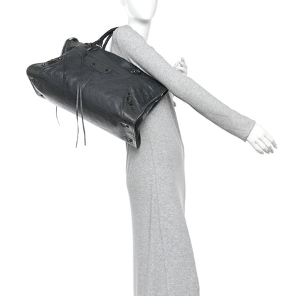 Balenciaga Agneau Classic Hardware Work Anthracite 2 of 10