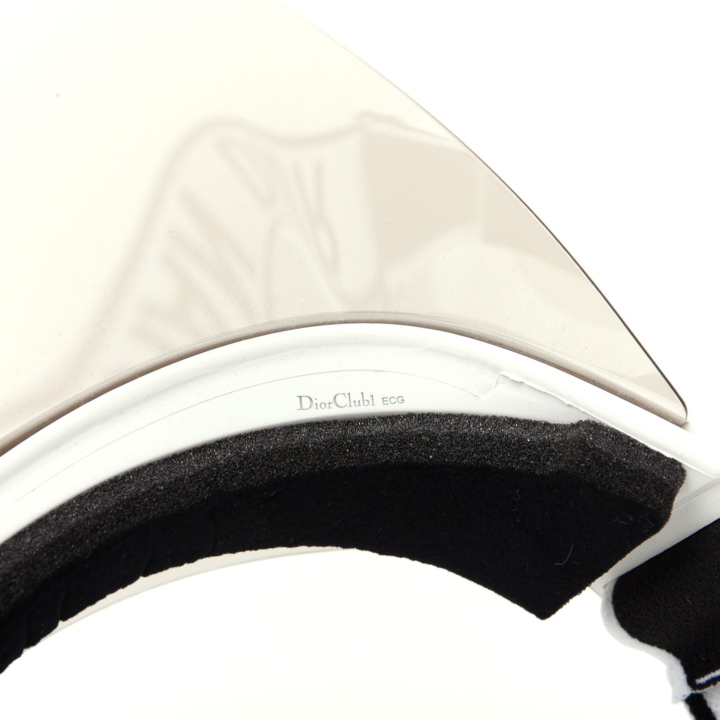 Mirrored DiorClub1 Sun Visor Black