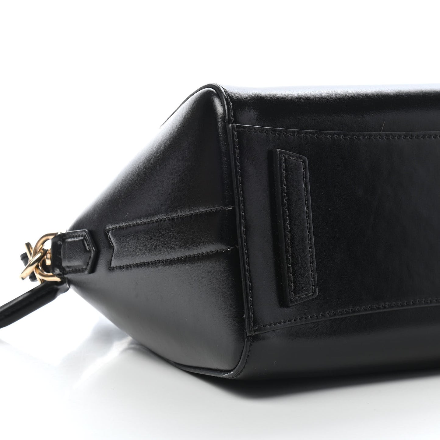 Shiny Lord Calfskin Mini Antigona Black