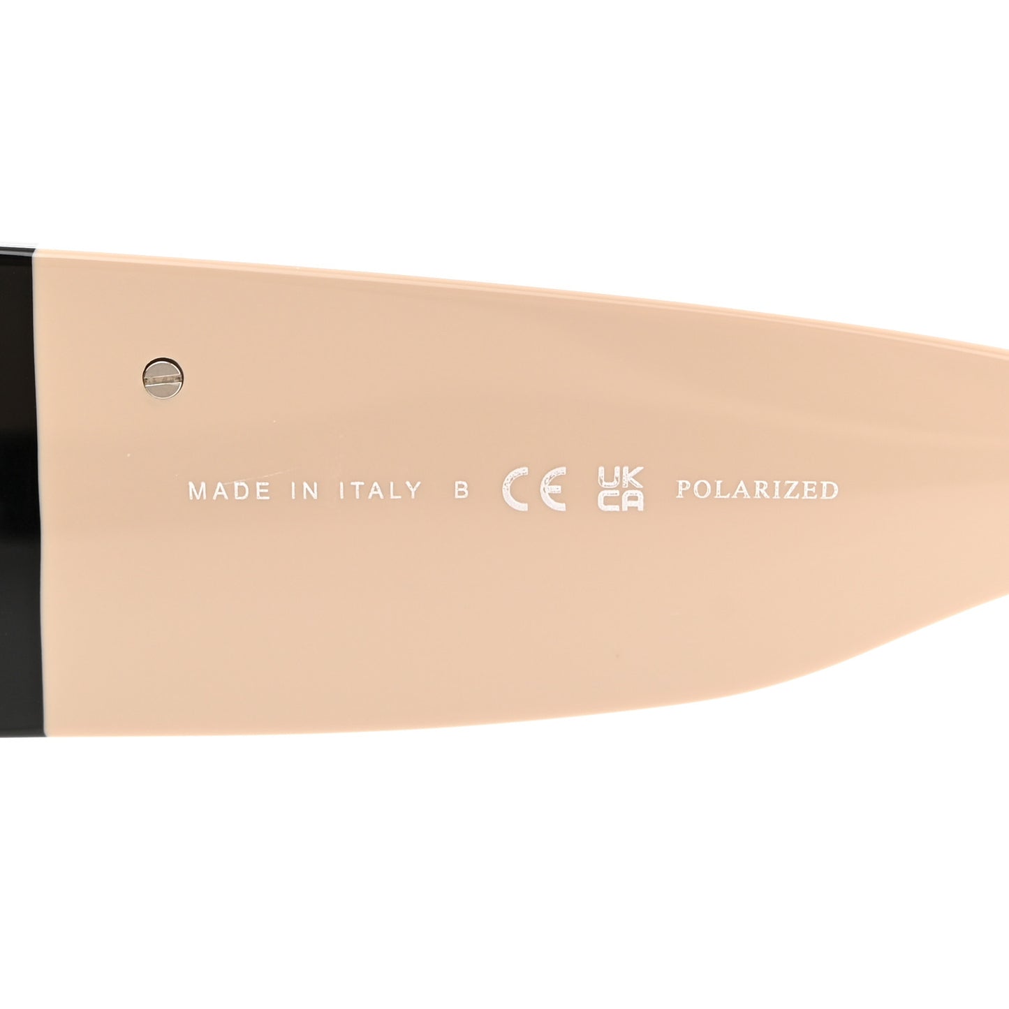 Acetate Oval Sunglasses 5524-A Black Beige