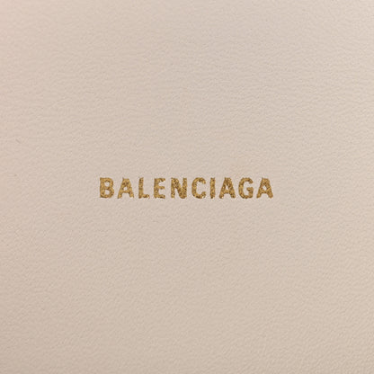 Balenciaga Shiny Calfskin Crocodile Embossed Hourglass Top Handle Bag XS White 6 of 12