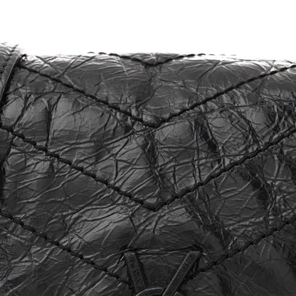 Saint Laurent Crinkled Calfskin Matelasse Monogram Niki Chain Wallet Black 8 of 11