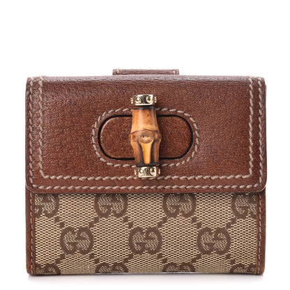 Gucci Monogram Bamboo French Wallet Brown 1 of 9