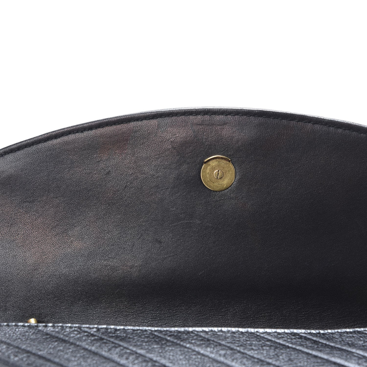 Balenciaga Shiny Goatskin Logo Embossed BB Chain Wallet Black 14 of 15