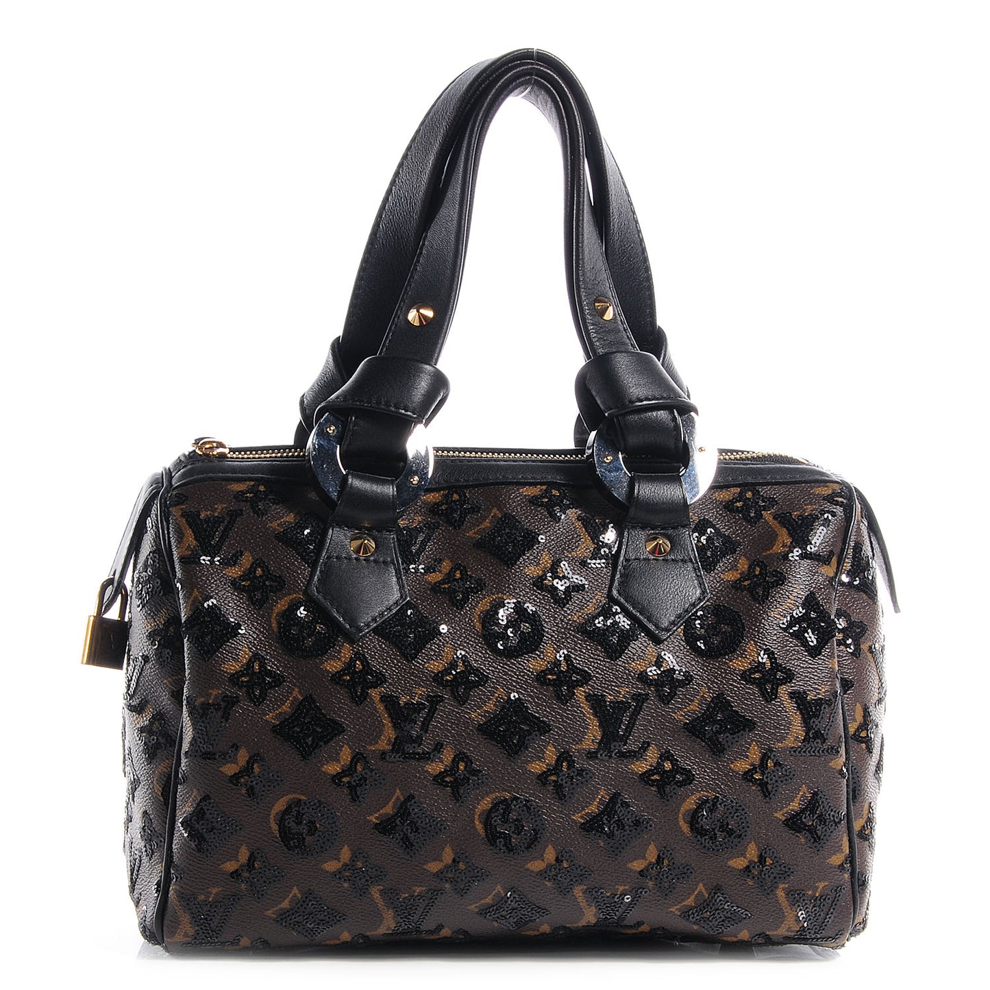 Monogram Sequins Eclipse Speedy 28 Black
