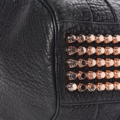 Alexander Wang Pebbled Lambskin Rocco Black Rose Gold Hardware 8 of 10