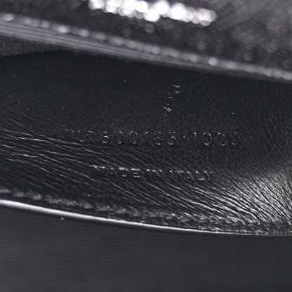 Saint Laurent SAINT LAURENT Grain De Poudre Textured Mixed Matelasse Triquilt Medium Monogram Satchel Black 7 of 14