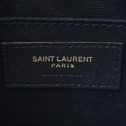 Saint Laurent Calfskin Matelasse Monogram Lou Camera Bag Black 6 of 7
