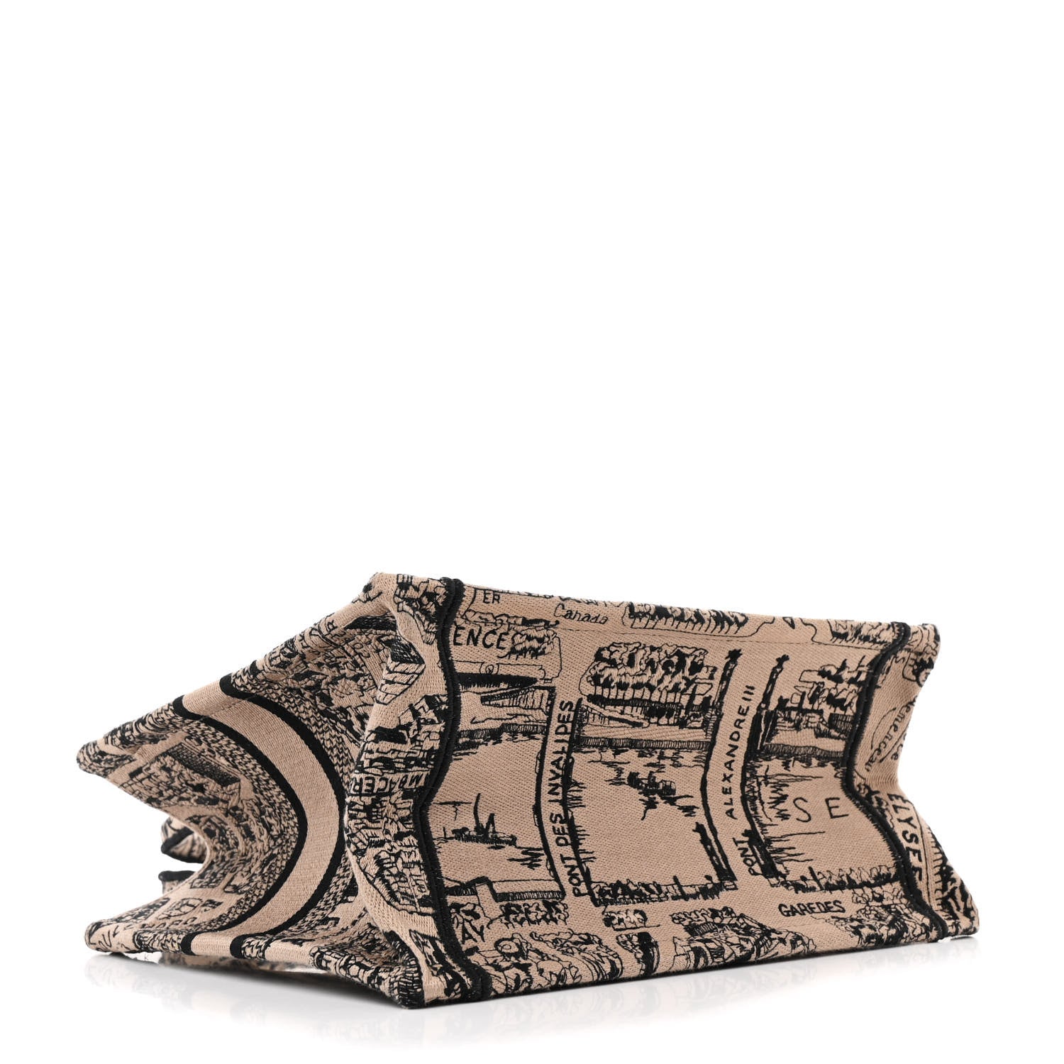 Christian Dior Canvas Embroidered Small Plan De Paris Book