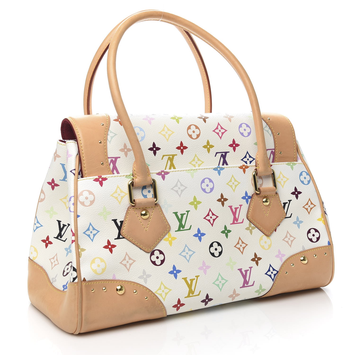 Louis Vuitton Monogram Multicolor Beverly GM White 3 of 10
